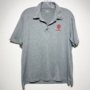 Vansport Indiana University Hoosiers Polo Shirt Mens Size Medium IU Embroidered